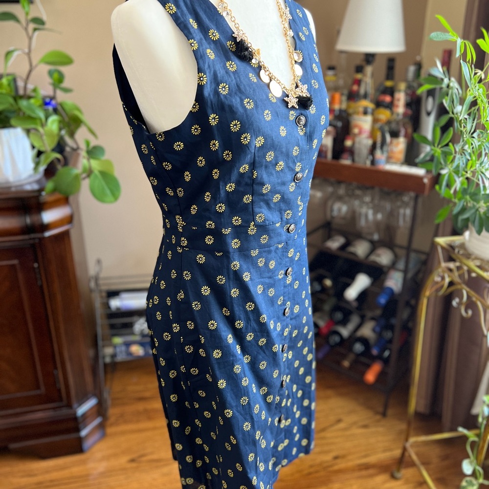 JCrew Beautiful Blue sleeveless summer dress, Size 6. - Picture 4 of 4